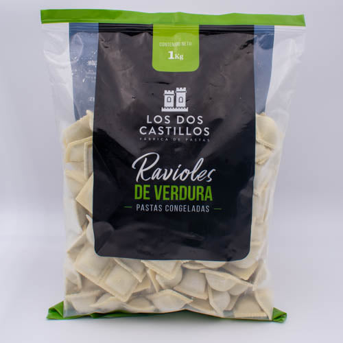 Ravioles de verdura congelados