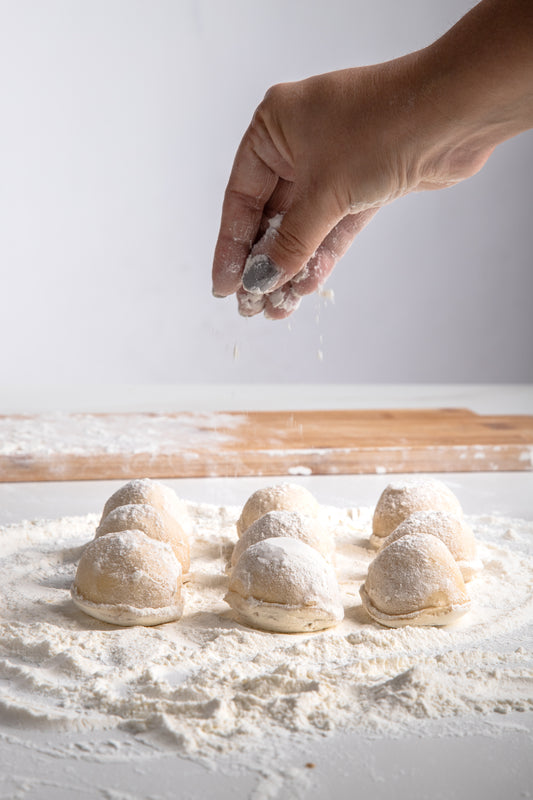 Sorrentinos de espinaca y ricotta